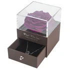 Amazon Hot Gift Box Valentine's Day Gift Preservation Rose Box High Quality Acrylic Flower Box