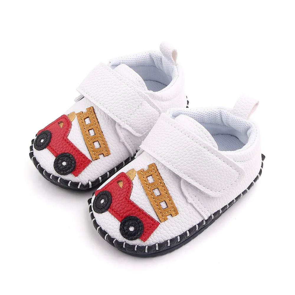 Spring and Autumn New PU Leather Hand Sewn Soft Soles Non-slip Baby Cartoon Walking Shoes details