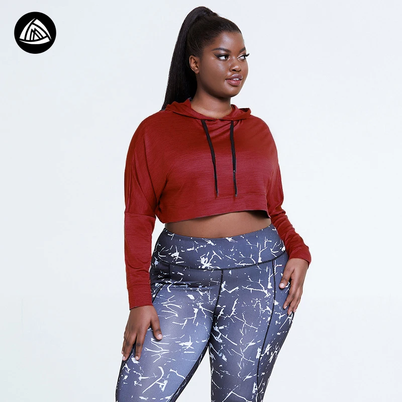 cropped workout hoodies