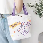 Bags Custom Summer Fashion Custom Handbag Cartoon Daily Reusable Folding Custom Shopping Bags Logo Printed