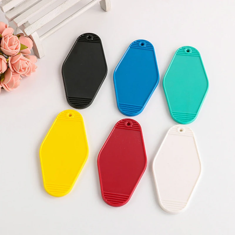 Custom Retro Motel Key Chain Motel Key Tag Customized Design Double Sides Printing Hotel Keychain manufacture