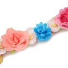Flower Rose Hair Best Selling Colorful Flower Rose Chrysanthemum Hair Band Party Hair Accessories