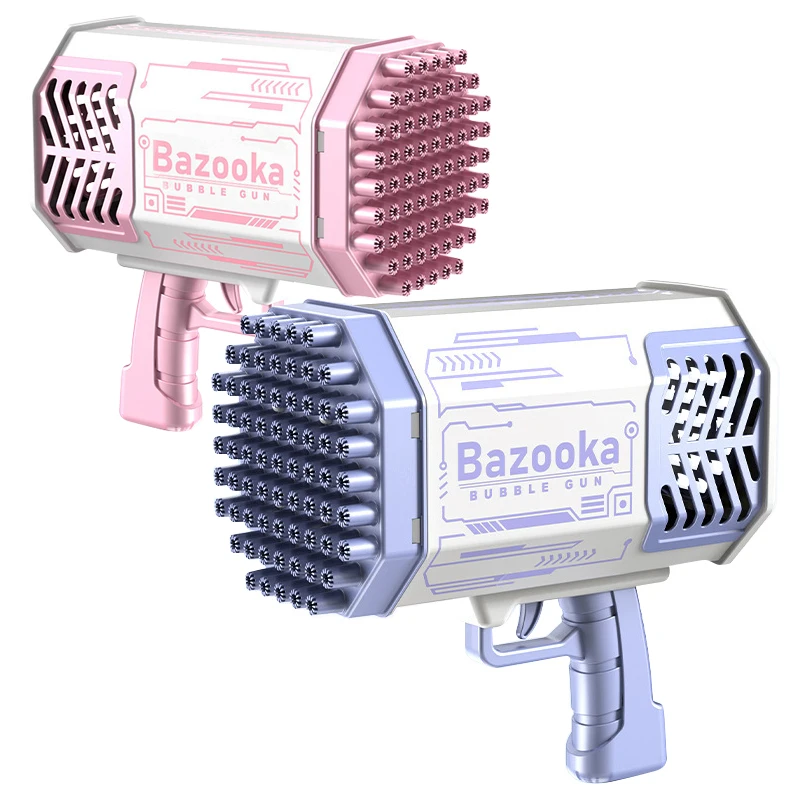 Wholesale Hot Sale Automatic Electric Bubble Machine Gun, Bazooka Bubble Gun 69 Hole, Bubble Bazoka Toy Gun