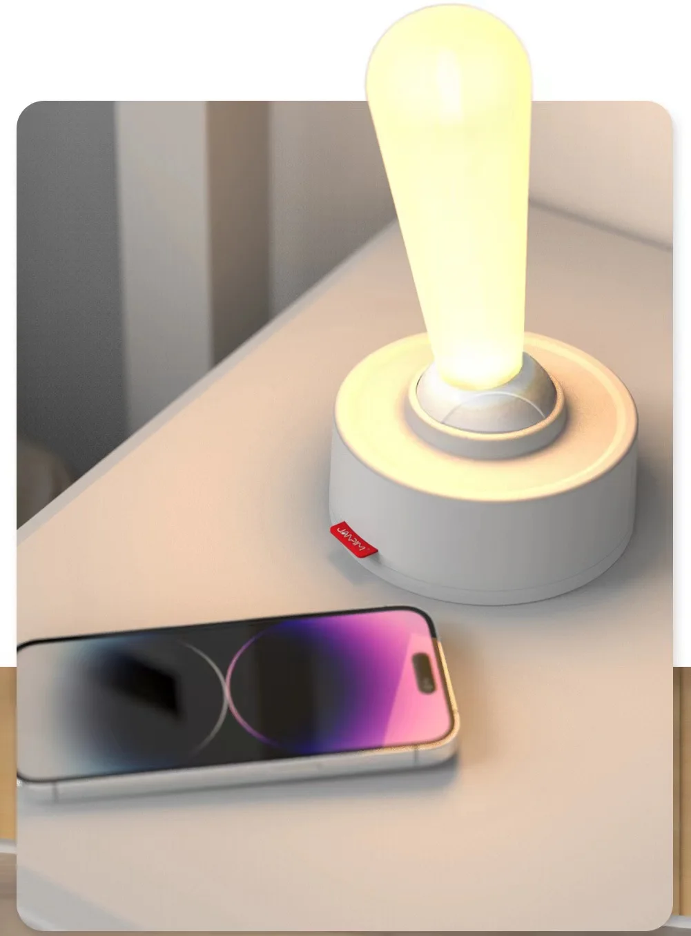 New Wholesale Modern Design Portable LED Silicone Bed Lamp Dimmable Rechargeable USB Night Light Kids Bedroom Lever Night Lights