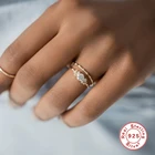 Wedding Ring CANNER 2021 Romantic Women Jewelry Gifts Silver S925 Sterling Elegant Diamond Wedding Ring
