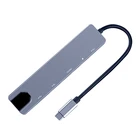 Usb In 1 USB HUB Adapter 6 In 1 USB 3.0 High Speed Type-C Hub Multiports Usb-C
