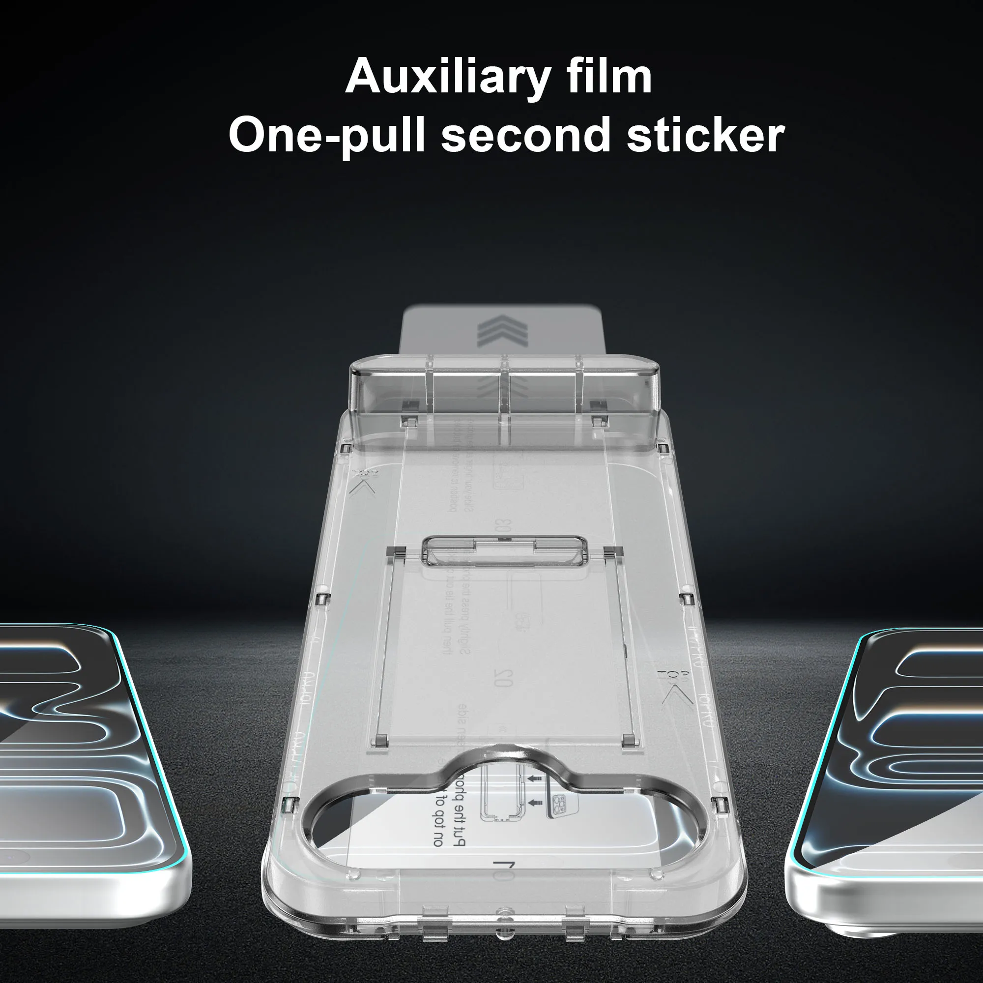 product laudtec kickstand tray for tempered glass holder with installation screen protector hd clarity iphone 17 air 16 pro max sjk1107-7