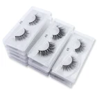 Beauty High Quality 3d Mink Eyelashes Natural Length Full Strip Lashes 100% Real 3d Mink Eyelash For Beauty