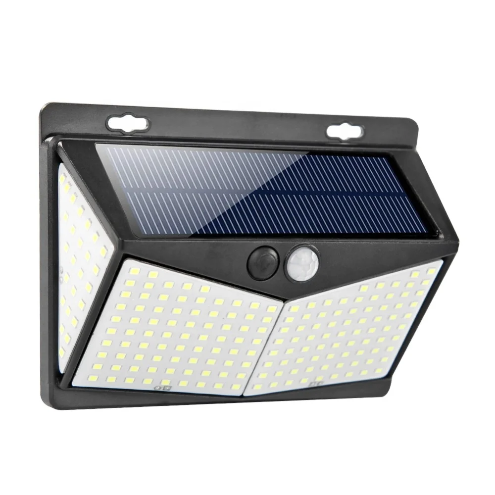 1pcs 208 LED Solar Power Lights PIR Motion Sensor Wall Lamp Garden Waterproof 