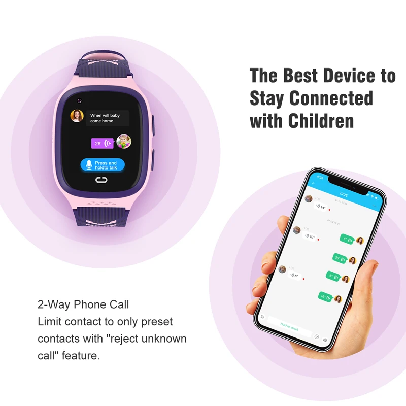 Kids smart watch with GPS Tracker and 4G Waterproof Wifi SOS Call Big Battery LT31 Smart Watch for Kids Phone with SIM Card