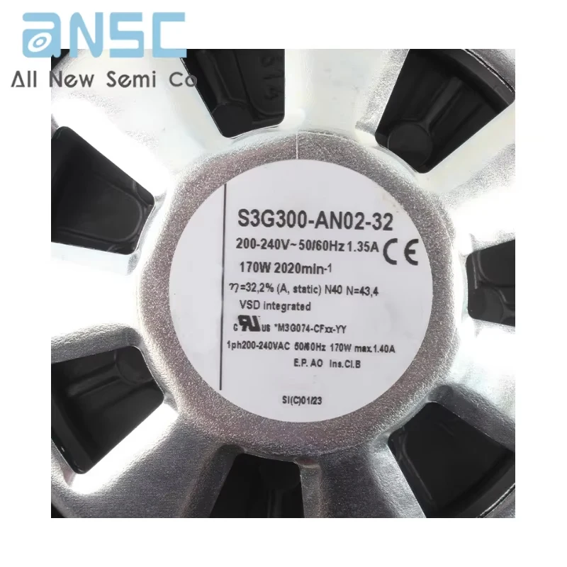 Axial Flow Fan, S3G300-AN02-32, 230V, 1.35A, 170W - detail 8