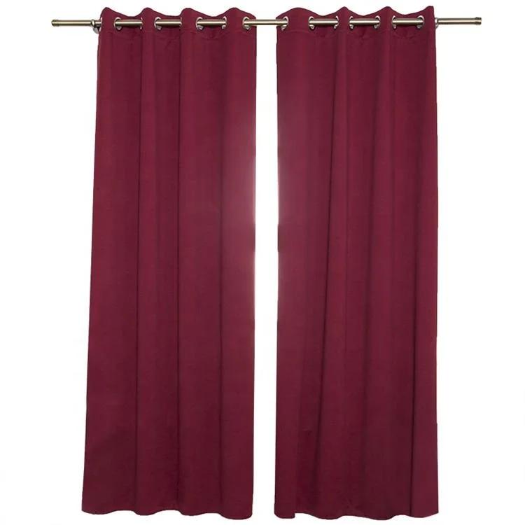 Classical hot selling blackout curtains plain fabric for the living room bedroom and hotel