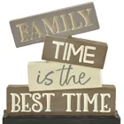 "family Abstract Sculptures "FAMILY TIME IS THE BEST TIME" STACKED BLOCKS Custom Silicone Molds Resin Jewelry