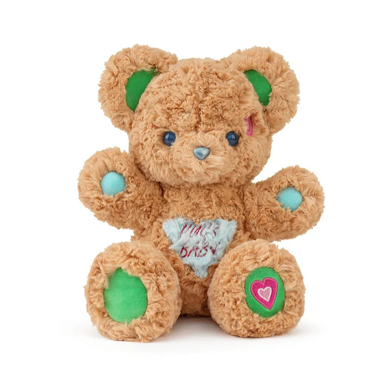 Custom Logo Kids Girl Teddy Bear Plush Toy With Clothes Pink Dress Skirt Stuffed Animal Soft Plush Toy Bear Doll