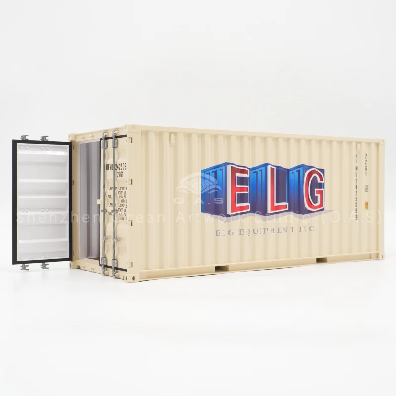 loas container model factory customized scale120 plastic crafts shipping boxes elg container model-9
