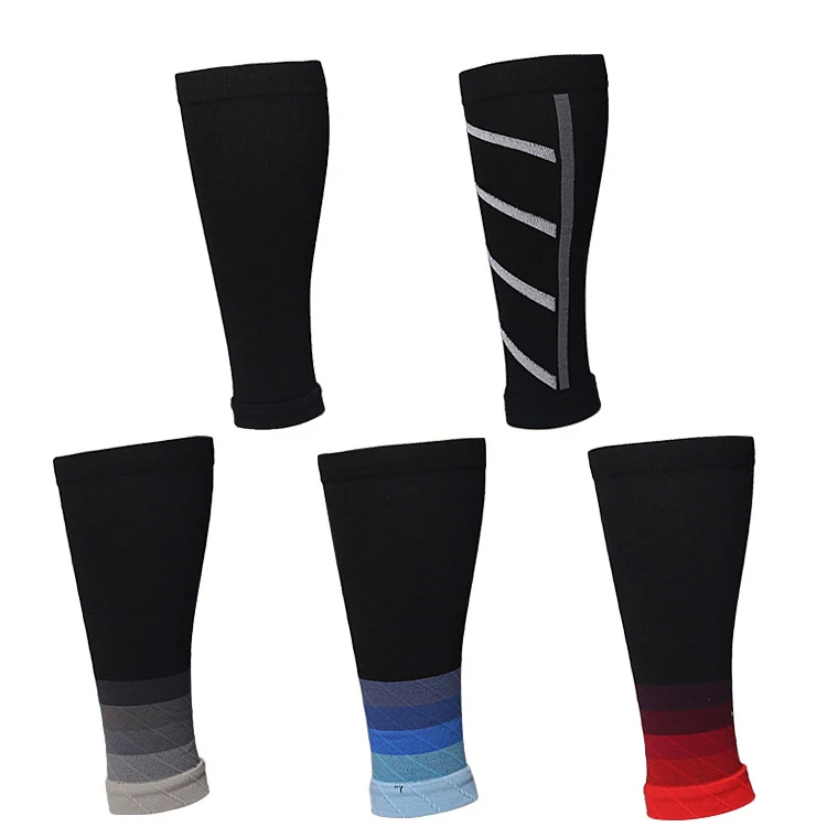 Knee High design multi-color mid calf socks custom breathable calf support compression socks