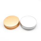 Cap China Aluminium Lid 2021 Stock Shiny Gold Aluminum Lid Cap Made In China