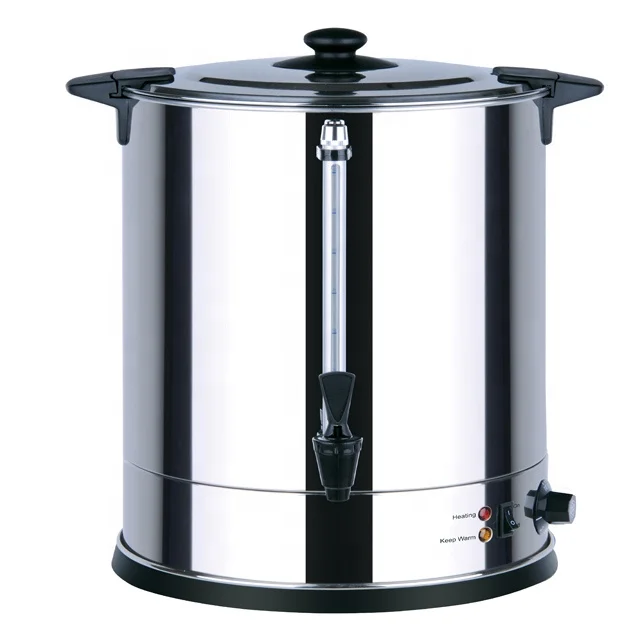 Stainless Steel 30L Electric Catering Urn Lock Lid Overheat Protection 2500W 