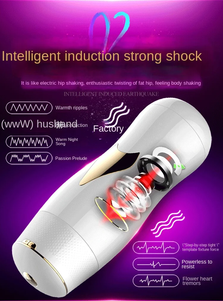 Hands-Free Automatic Masturbation Cup Men's Pronunciation Electric Masturbation Device Men's Famous Machine Adult Products