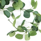 Wedding Decoration Wedding 190cm Long 159lvs Silk Eucalyptus Vine Eucalyptus Cane Good For Wedding Decoration