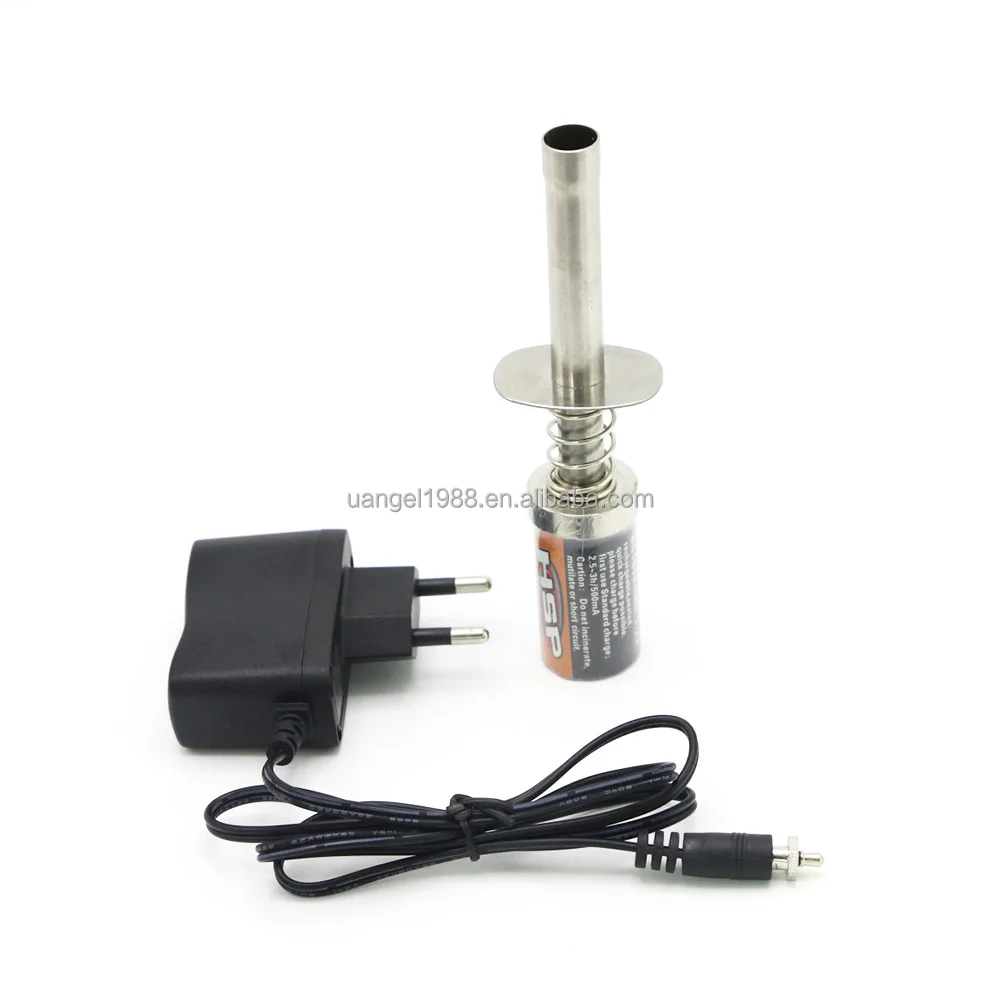 RC Nitro 1.2 V 1800mah / 3600mah RECHARGEABLE GLOW PLUG starter Igniter AC Charger for Gas Nitro Engine Power 1/10 1/8 RC Car