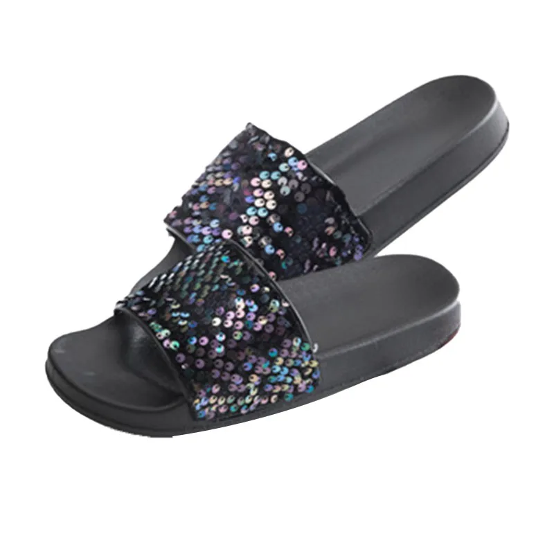 ladies diamante slippers