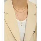 925 Silver Silverpendant Niche Simple Moon 925 Sterling Silver Necklace Female Clavicle Necklace