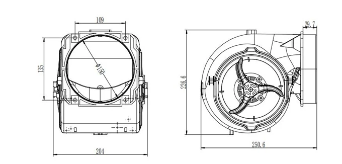Centrifugal Fan, DZ150, Brushless - detail 6