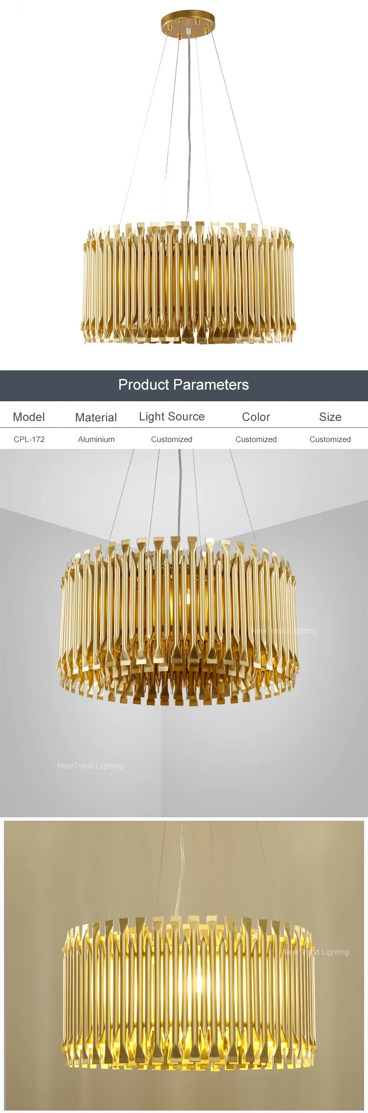 cpl 172 professional manufacturer custom indoor decoration living room dining room lobby luxury led wall lamp -1