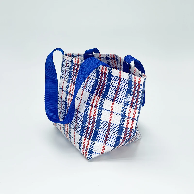 RPET Eco Wholesale Custom Print Small PP Woven Recycled Tote Shopping Bag details