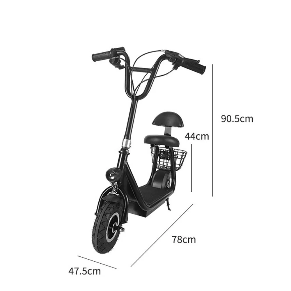 Adult Style 2-Wheel Electric Scooter 250W 36V Small Mobility Vehicle Smart Electronic Adult Style and Electric Scooter