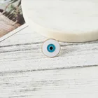 Enamel Ring New Design Gold Plated Enamel Round Shape Blue Eye Statement Ring For Women