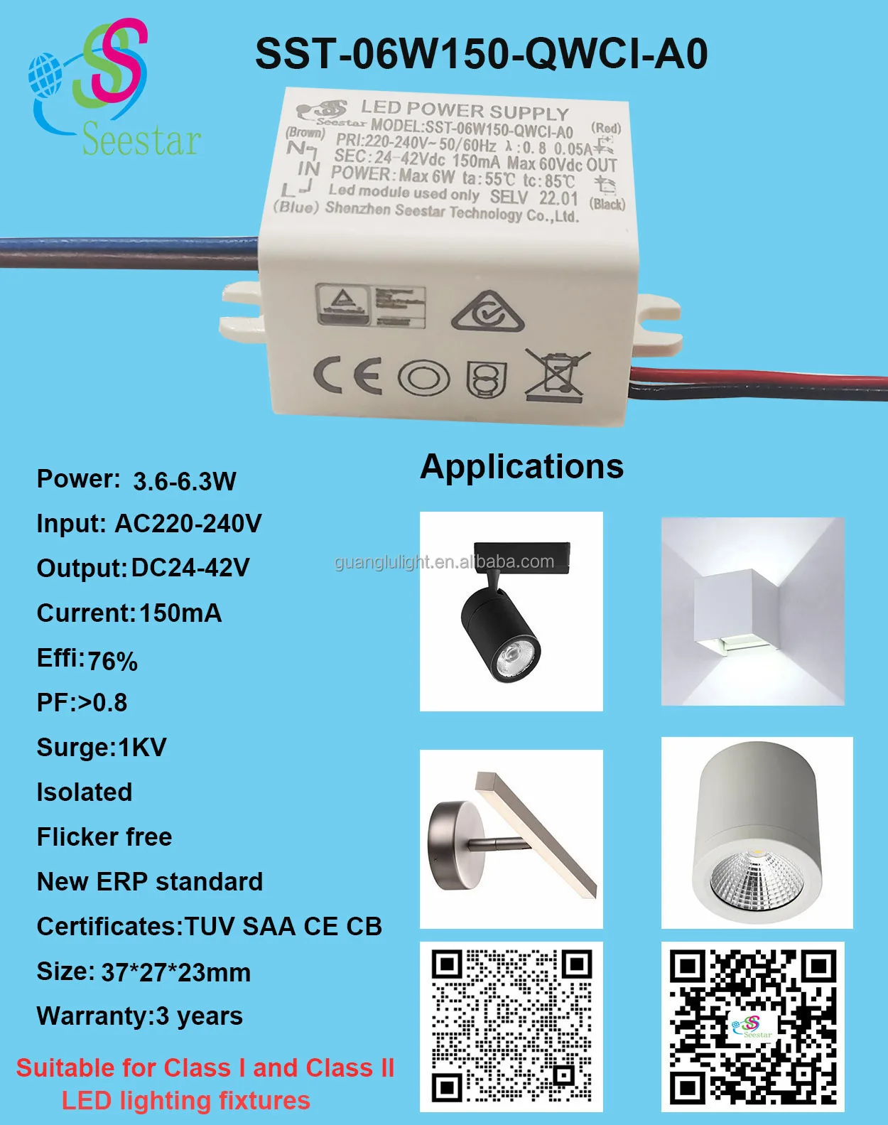 Seestar Ip Isolated Ac V Dc V Ma W W W W Pf