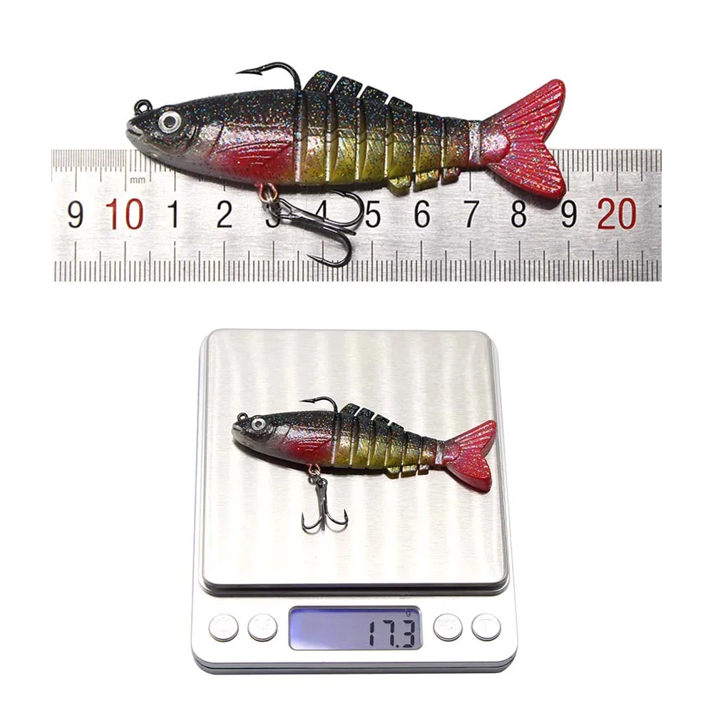 Hunthouse Soft Fishing Lure Swimbait Wobbler Pvc Artificial Bait Vib