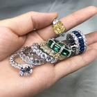 Diamond Ring Rings Rings Sterling Silver CZ Simulated Diamond Stackable Ring Eternity Thin Band Rings