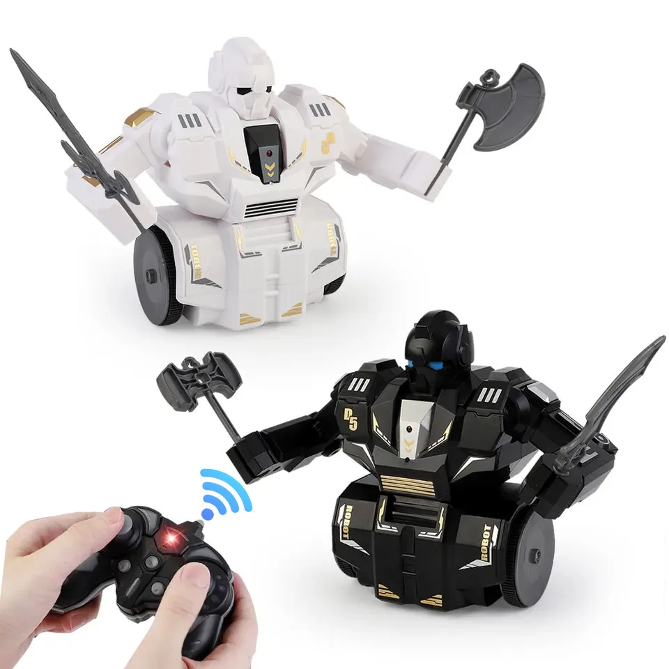 Remote Control Battle Robot Wars Dual Player Competition Boxing Robot Fight Game Rc Robot Combat With Arms Light