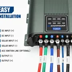ATEM POWER 20A 12V Built-in MPPT Solar Dual Battery System 4wd Car DC To DC Battery Charger