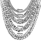 18k Real Gold Wholesale New Heavy Cuban Link PVD 18K Real Gold Hip Hop Chain Necklace