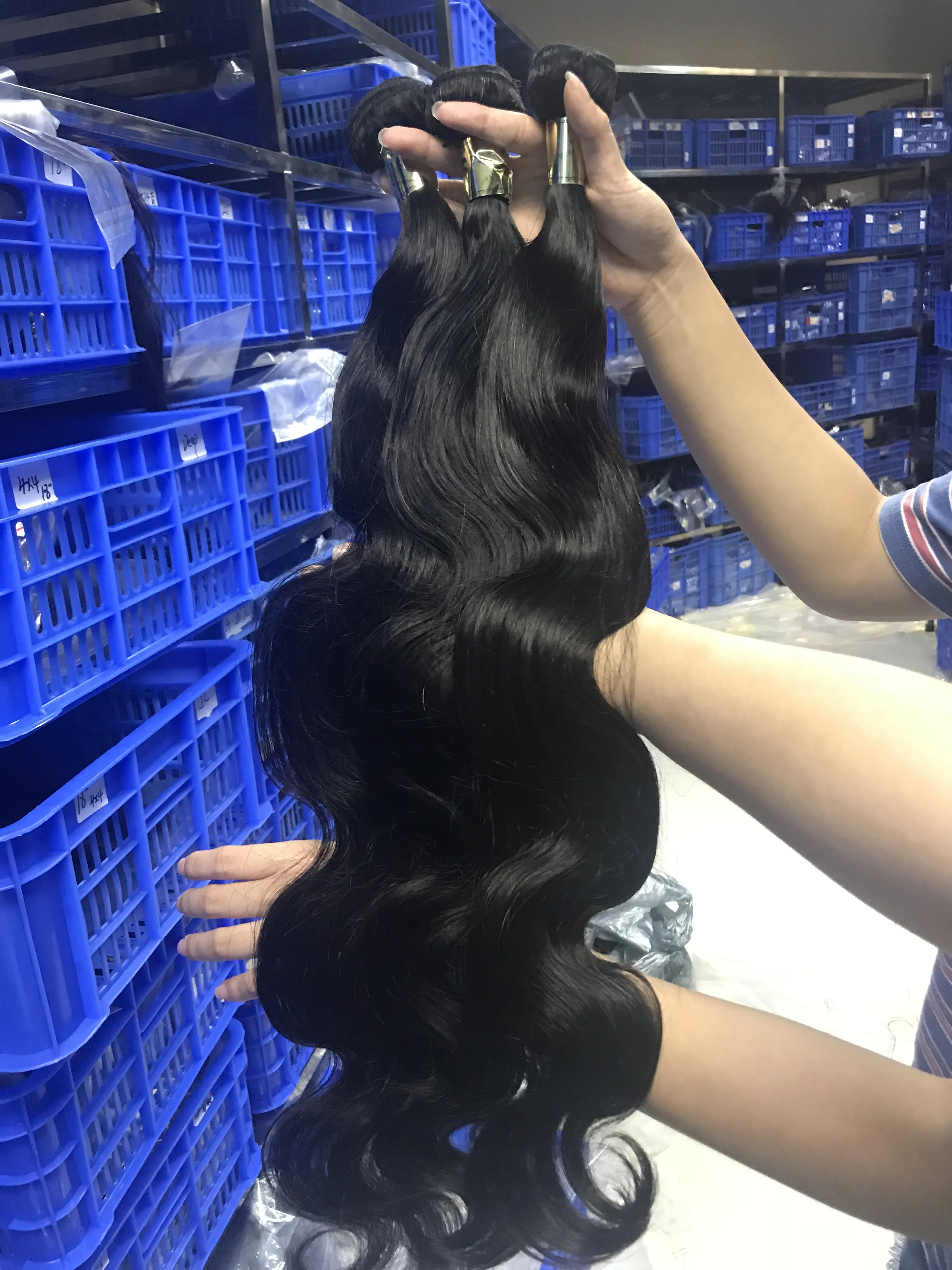 Raw Unprocessed Raw Virgin Temple Hair Bundle Cambodian Virgin Cuticle Aligned Hair 12 A No Tangle No Shedding Double Drawn Hair