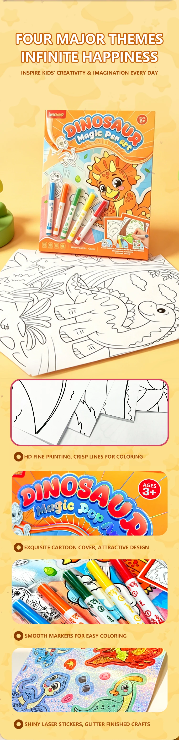 product keybaby custom 2026 book printing factory yiwu creative own design magic pop art paipaile coloring books for store-8
