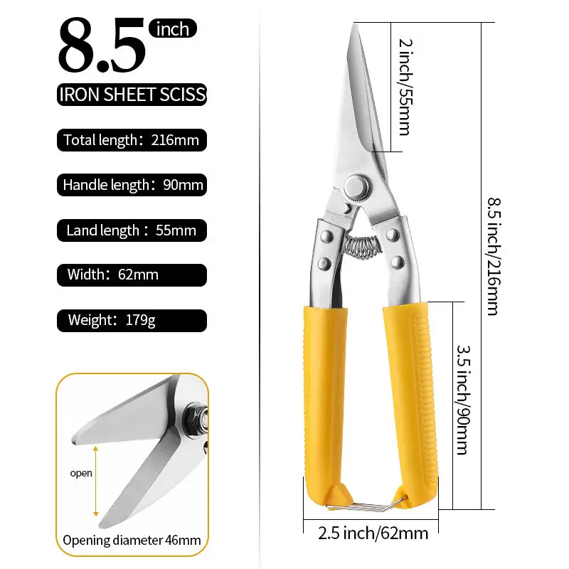 Ceiling stud cutting scissors