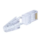 Ez-rj45 Gold Plate 3U End Pass Through Rj45 UTP Cat5 Cat6 Easy Rj45 3 Prong