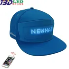 Direct Factory App Control Scrolling Light Display Hat Text Message Pattern DIY LED Cap USB Rechargeable LED Message Hat