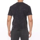 100% Cotton T-shirt High Street Men 100% Cotton Vintage Black Screen Pattern Print T Shirt