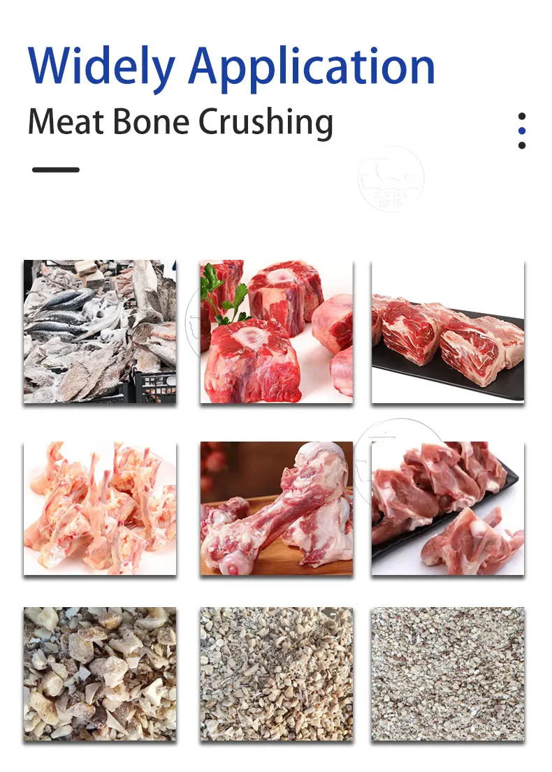 Electric Beef Pig Animal Meat Bone Crusher Machine factory
