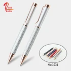 Pink Kawaii Pen Best Selling Products Elegant Pen Rose Gold Metal Leather Pen Pink Kawaii Pen Souvenir Gift For Lady