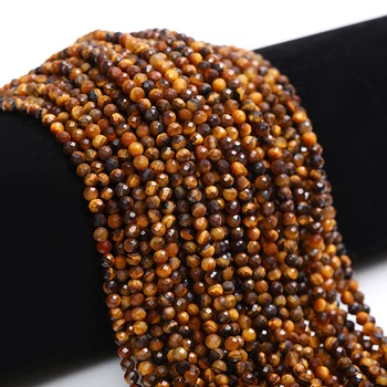Fine Cutting Faceted Genuine Nature Gemstone Stone 3mm Loose Strand Beads for Jewelry Making DIY Designer Beads