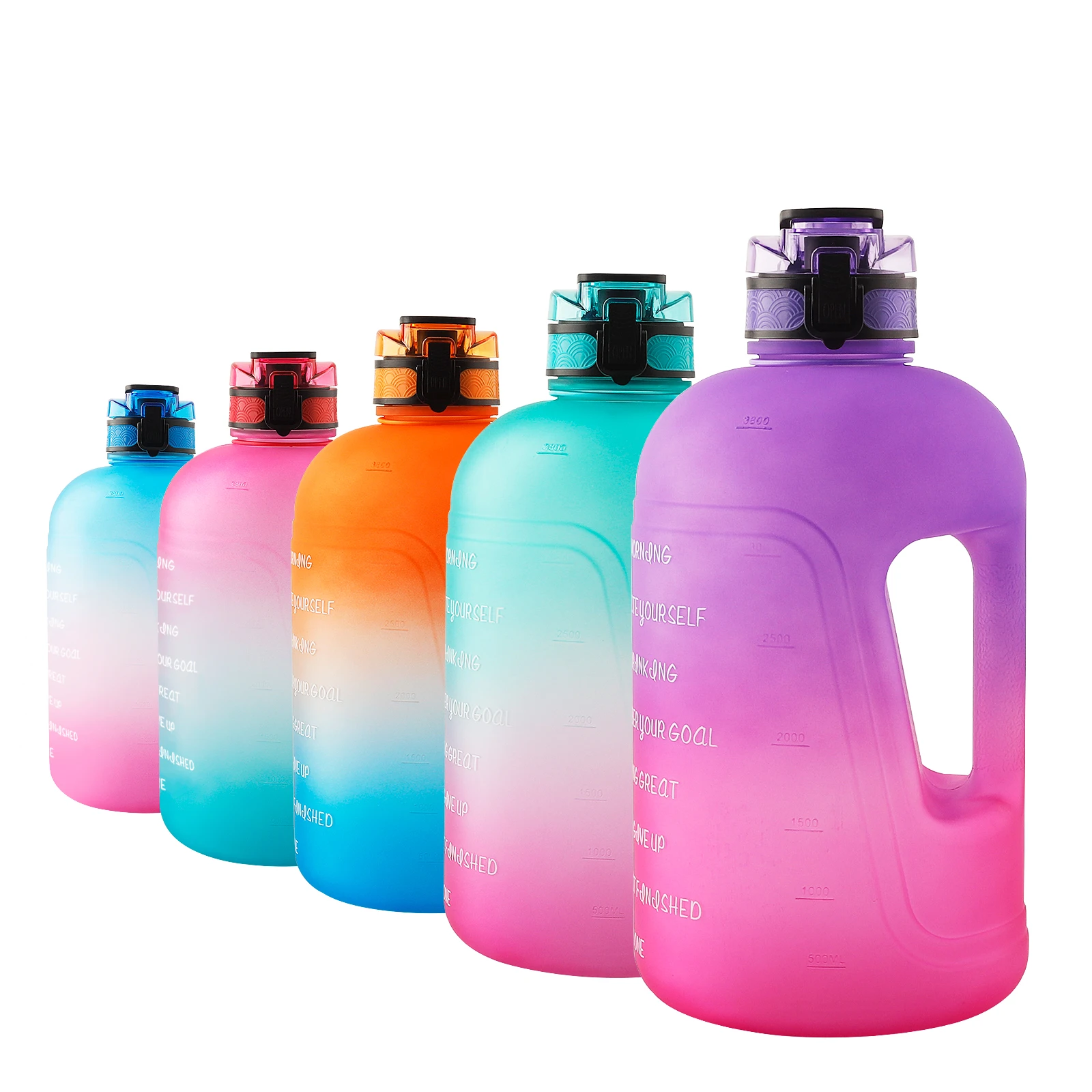 128 OZ Plastic Water Bottle 1 Gallon Cross-border E-commerce BPA Free Custom Logo Sports Food Grade with Handle Portable 3.78L