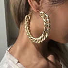 Earrings New Fashion Luxurious Brand Women Golden Alphabet Hoop Earrings For Women