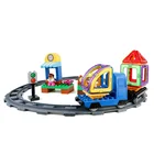 Toys Magnetic Toy Boys New Design Kids Car Toys Plastic Magnetic Blocks Toy Train Set For Boys Girls Gift